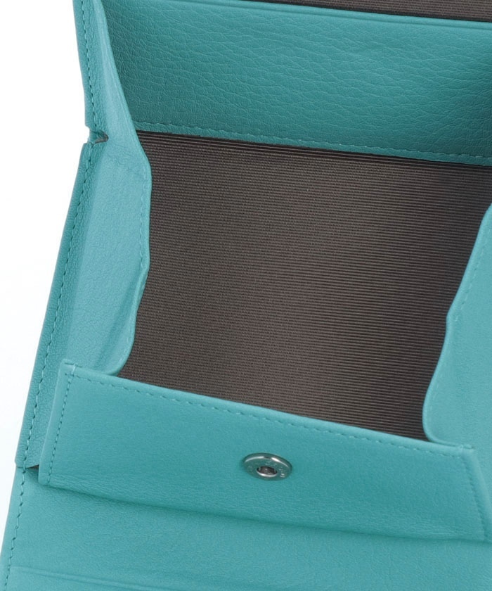 新品】Pierre Cardin ピエールカルダン ブランド二つ折り財布 青色 - レディース