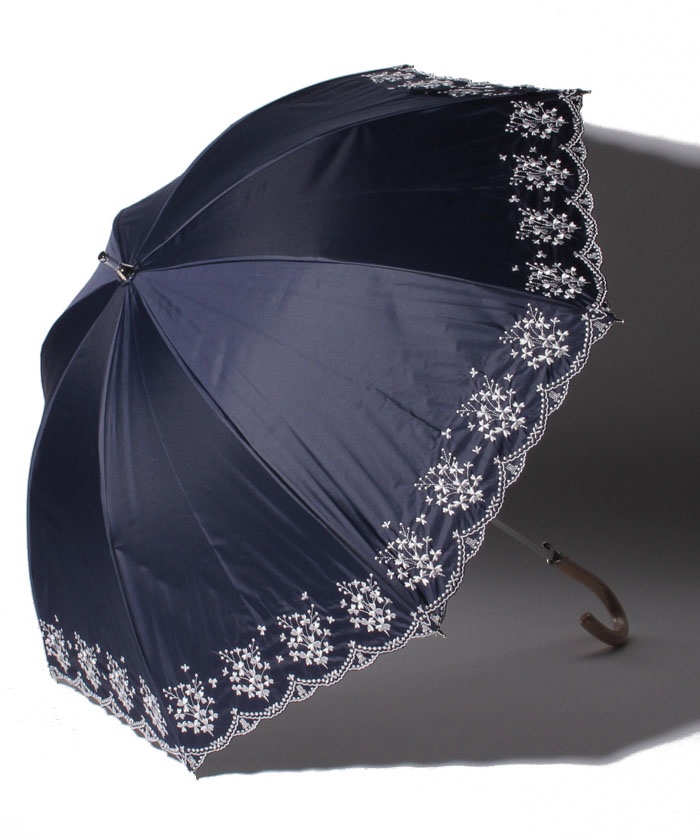 LANVIN COLLECTION（ランバンコレクション）晴雨兼用日傘 フラワー刺繍 