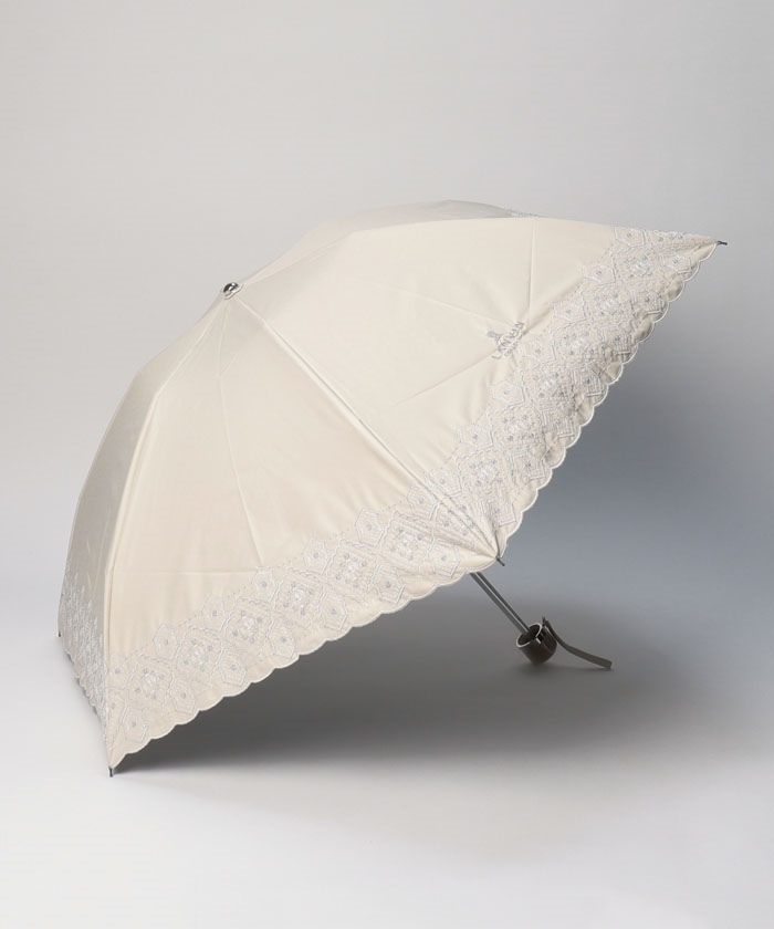 晴雨兼用折りたたみ日傘 幾何刺繍 - | LANVIN COLLECTION 