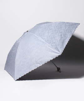 LANVIN COLLECTION 晴雨兼用折りたたみ傘 ”刺繍 ジャガードレース”