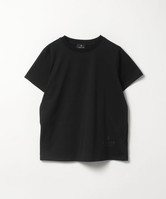 ランバン コレクション 総ロゴ グログラン クルーネック Tシャツ 半袖 38