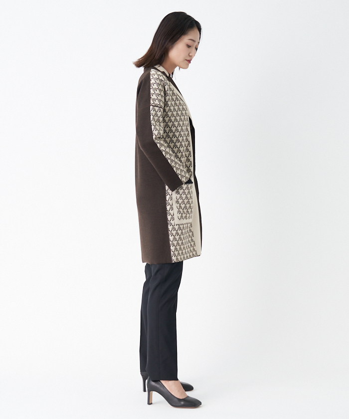 ジャカードニットコート - | LANVIN COLLECTION | ランバン 