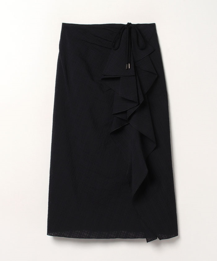 ラッフルフリルチェック柄スカート - | LANVIN COLLECTION | ランバン 