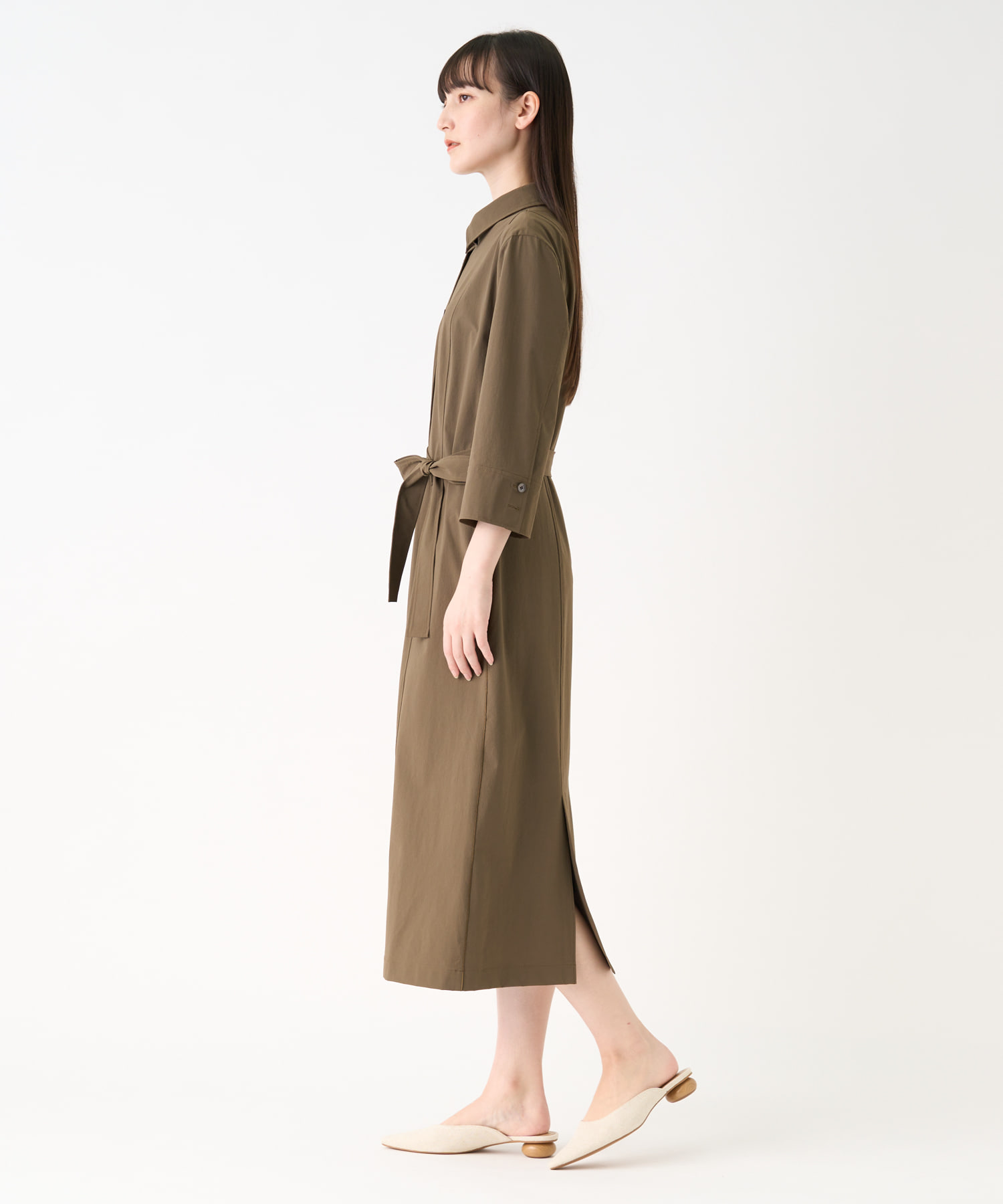 ストレッチナイロンタフタワンピース - | LANVIN COLLECTION
