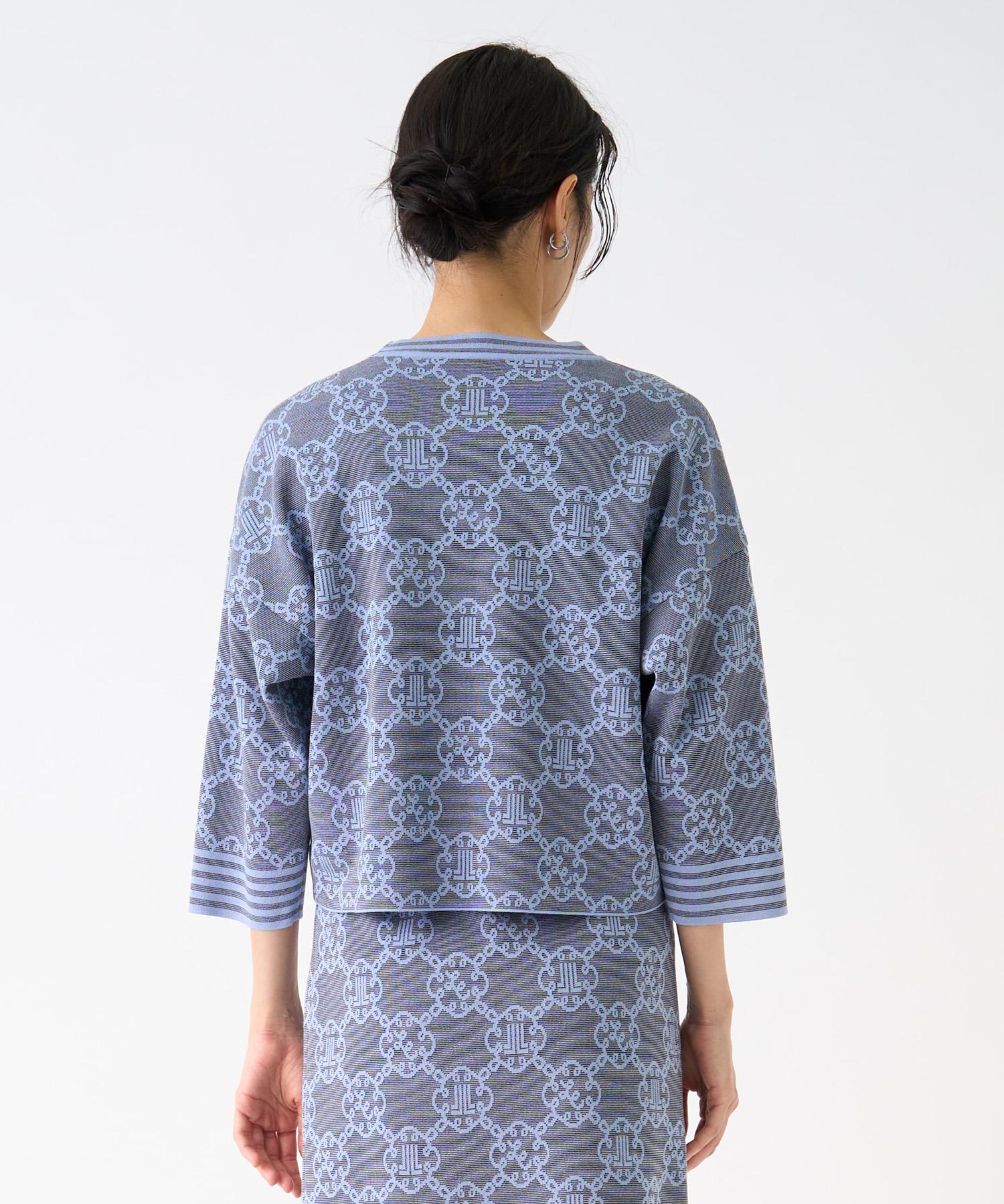 LANVIN COLLECTION 135thロゴジャカードカーディガン40