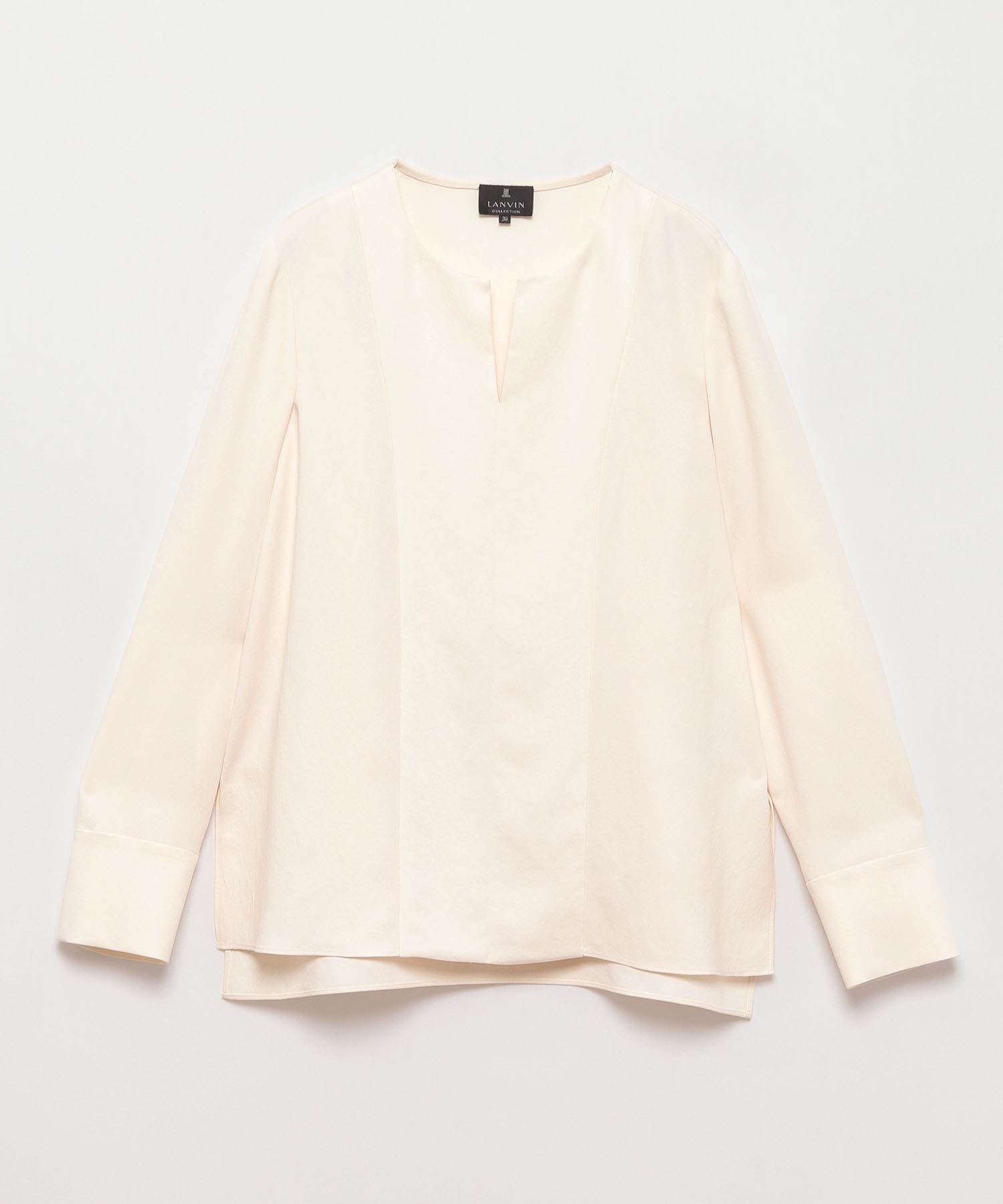 バックサテンブラウス - | LANVIN COLLECTION | ランバン コレクション 