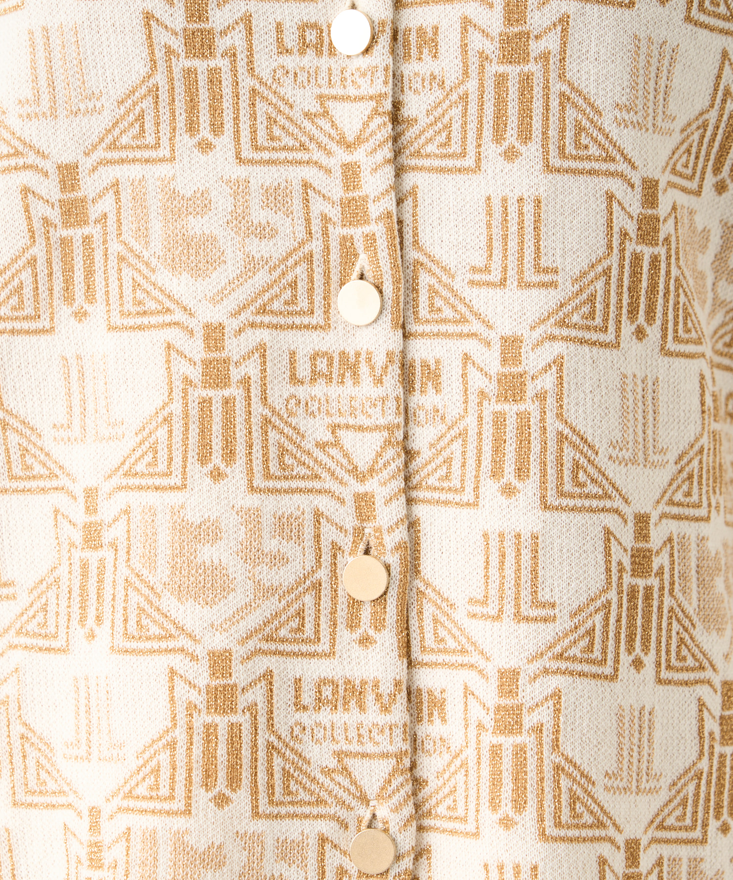 135thロゴジャカードカーディガン - | LANVIN COLLECTION 135thロゴジャカードカーディガン - | LANVIN COLLECTION