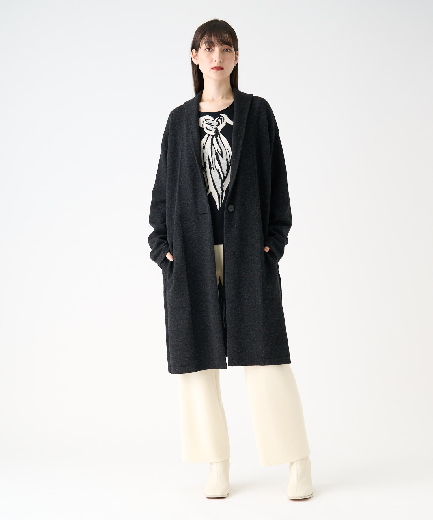 ロングニットジャケット - | LANVIN COLLECTION | ランバン 