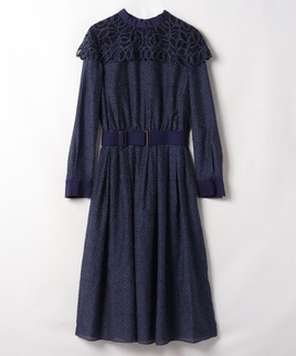 コットンシルクワンピース Lanvin Collection ランバン コレクション公式 レディース