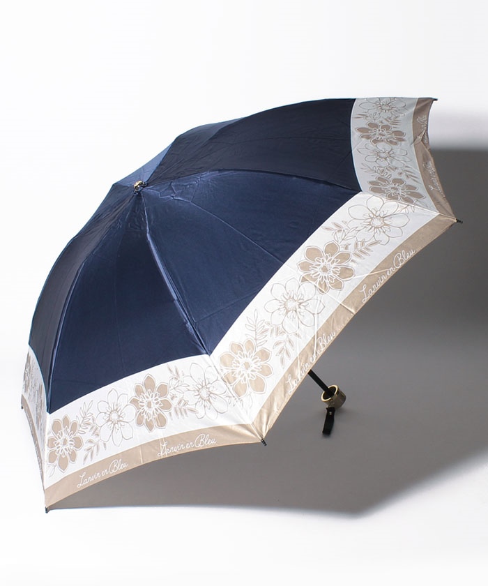 LANVIN en Bleu 折りたたみ傘 ”フラワー” -｜