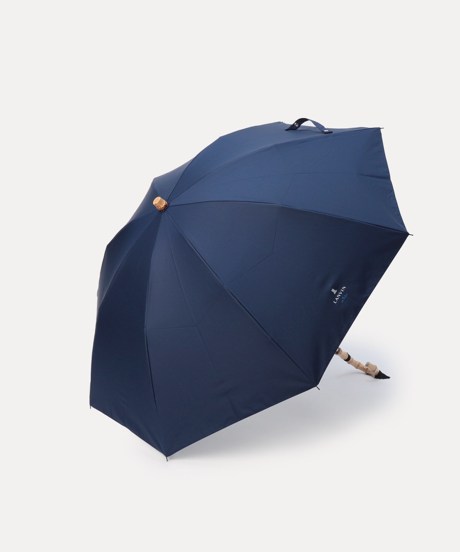 WEB限定】ランバン オン ブルー (LANVIN en Bleu) 晴雨兼用折りたたみ日傘 長傘 2WAY バンブーフリル 雨 -｜