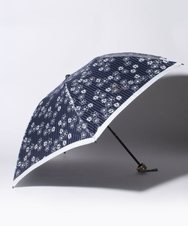 LANVIN en Blue(ランバン オン ブルー)折りたたみ傘 【ストライプ マーガレット】