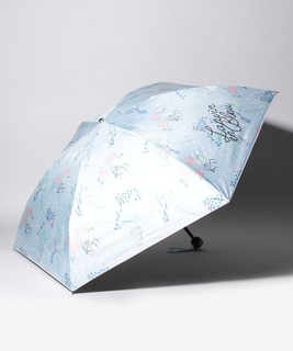 LANVIN en Bleu 晴雨兼用折りたたみ傘 "フラワー オーバーロック"