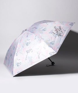 LANVIN en Bleu 晴雨兼用折りたたみ傘 "フラワー オーバーロック"