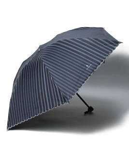 晴雨兼用折りたたみ日傘　”ストライプスカラ”