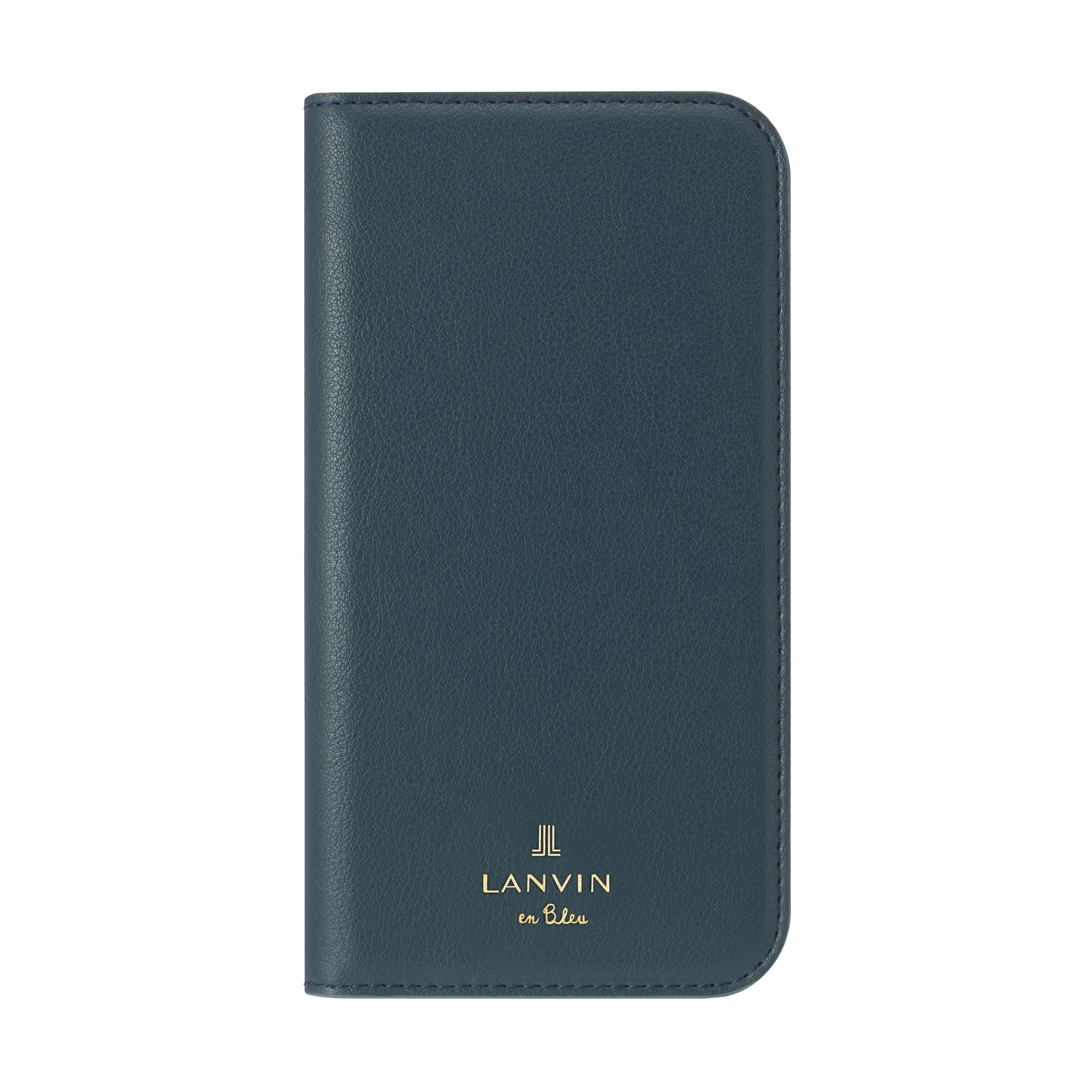 LANVIN en Bleu － Folio Case Stand & Ring Ribbon 2－Tone for iPhone 13