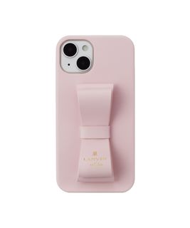 Slim Wrap Case Stand & Ring Ribbon for iPhone 14 [ Sakura Pink ]