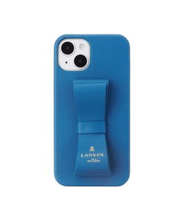 Slim Wrap Case Stand & Ring Ribbon for iPhone 14 [ Navy ]