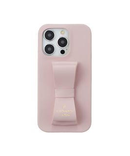 Slim Wrap Case Stand & Ring Ribbon for iPhone 15 Pro [ Sakura Pink ]