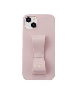 Slim Wrap Case Stand & Ring Ribbon for iPhone 15 Plus [ Sakura Pink ]