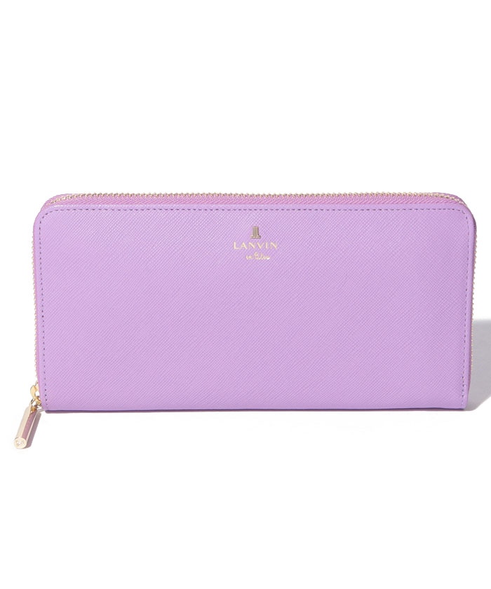 金運にも強くて可愛い財布におすすめの人気レディースブランド財布はLANVIN en Bleuのリュクサンブール ラウンドファスナー長財布です