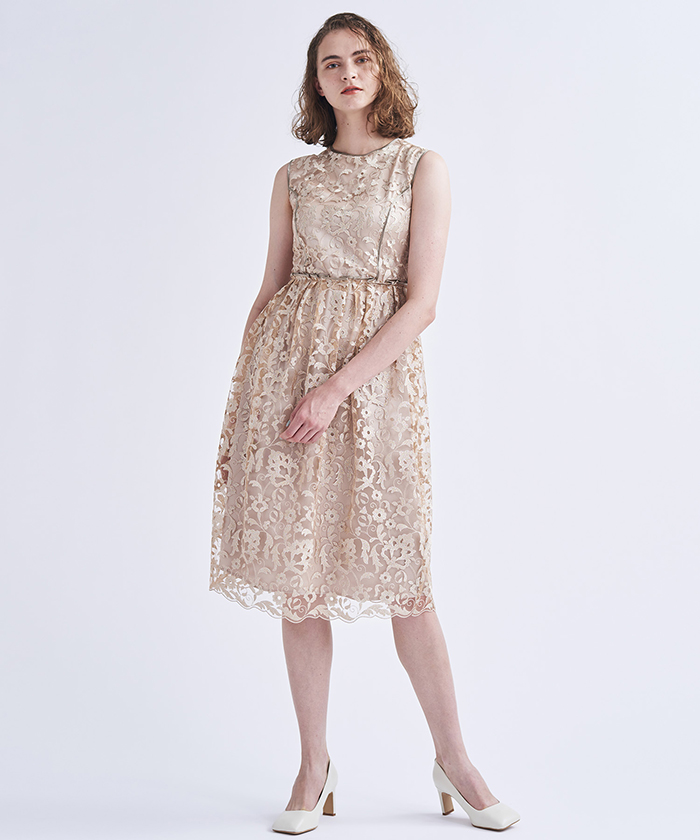 フラワーレースワンピース