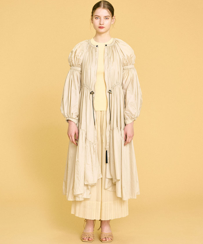 お買得 Lanvin En ライトタフタドレスコート Bleu スプリングコート Alrc Asia