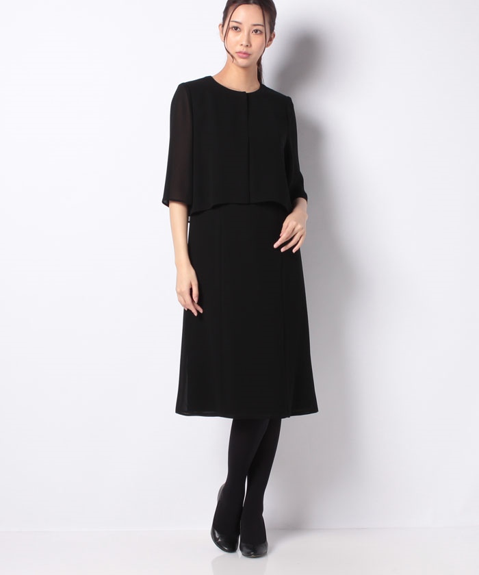夏用喪服 礼服 フォーマル用 洗える ハチス 前ファスナー開きワンピース Lapine Formal ラピーヌ フォーマル Lapine Online Store