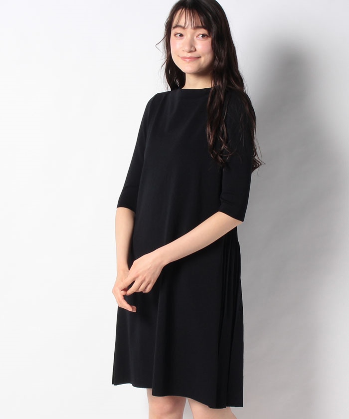 バックプリーツ切り替えニットワンピース Madam Joconde マダム ジョコンダ Lapine Online Store