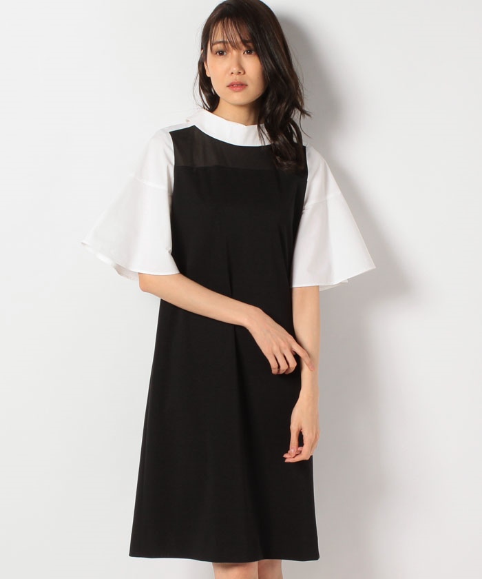 ポンチ バイカラーシースルーワンピース Pierre Cardin ピエールカルダン Lapine Online Store ポンチ バイカラーシースルーワンピース Pierre Cardin ピエールカルダン Lapine Online Store