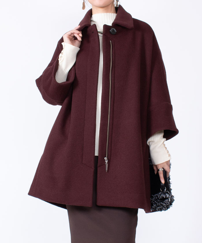 ドルマンスリーブ ステンカラーコート Pierre Cardin ピエールカルダン Lapine Online Store