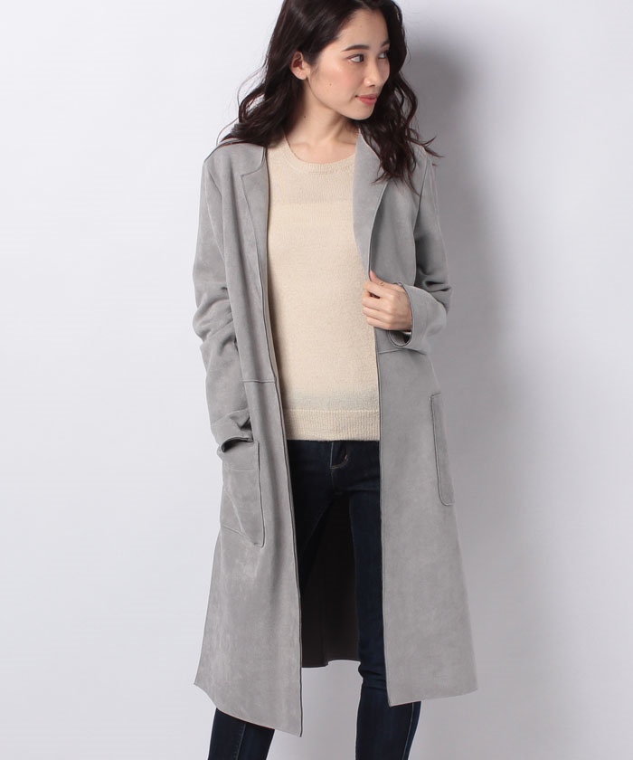 スエード調のコート Cara O Cruz キャラ オ クルス Leilian Co Ltd Official Online Store