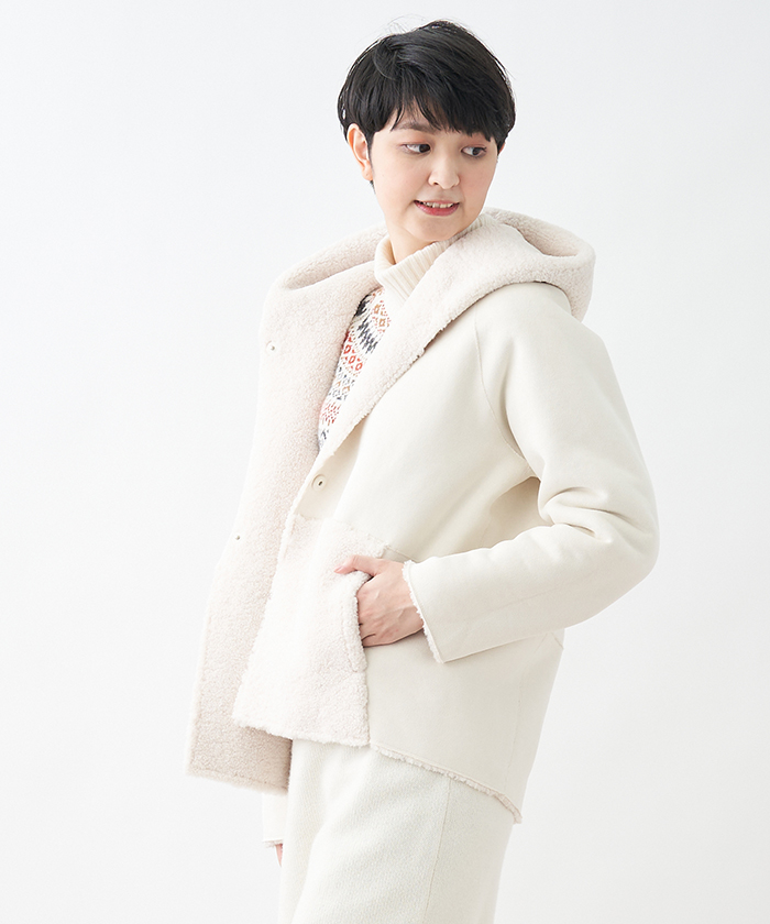 公式限定 福袋 - 公式通販オンラインショップ リバーシブルのムートン調コ－ト CRUZ（キャラ・オ O -｜CARA ジャケット・アウター