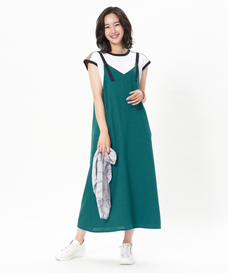 配色ロングワンピース Cara O Cruz キャラ オ クルス Leilian Co Ltd Official Online Store