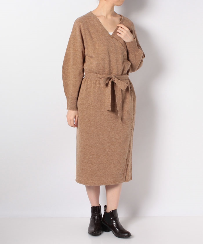 Lanvin En Bleu カシュクールニットワンピース En Recre アン レクレ Leilian Co Ltd Official Online Store