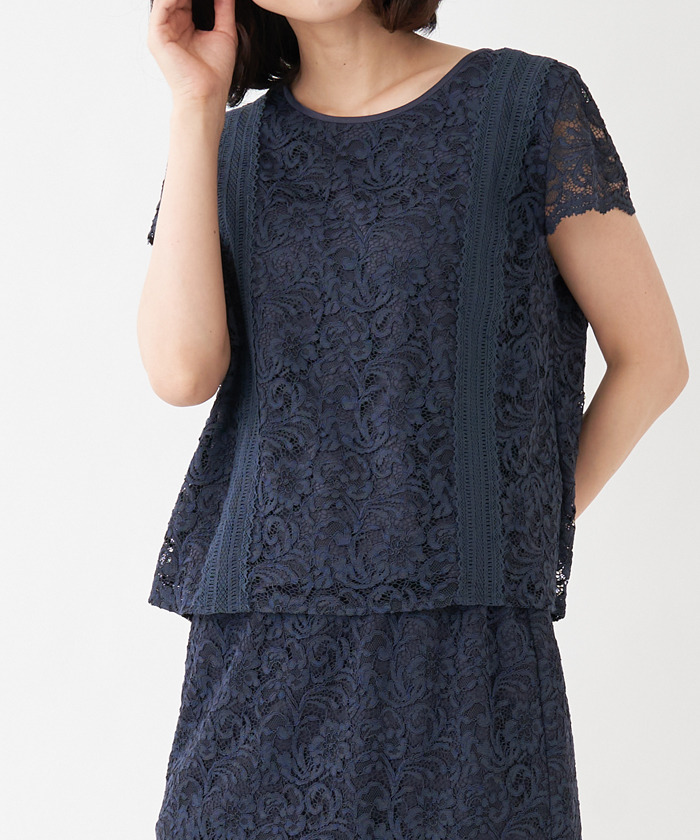 半袖レースブラウス En Recre アン レクレ Leilian Co Ltd Official Online Store