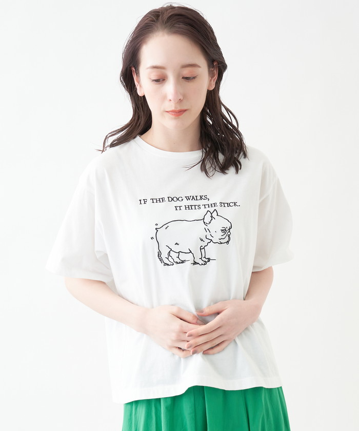 Beatrice 刺繍イラスト半袖tシャツ En Recre アン レクレ Leilian Co Ltd Official Online Store