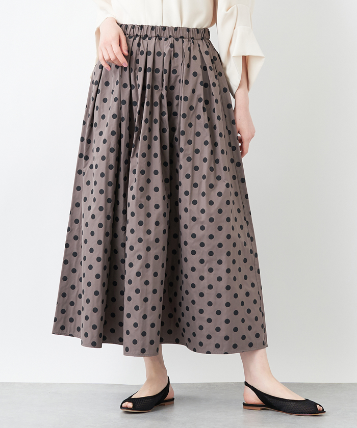 Beatrice ドットロングスカート En Recre アン レクレ Leilian Co Ltd Official Online Store