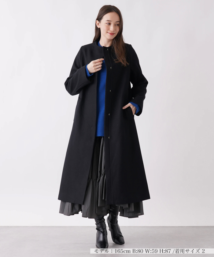 その他LANVIN en Bleu】ボトルネックウールコート -｜en recre（アン レクレ ...