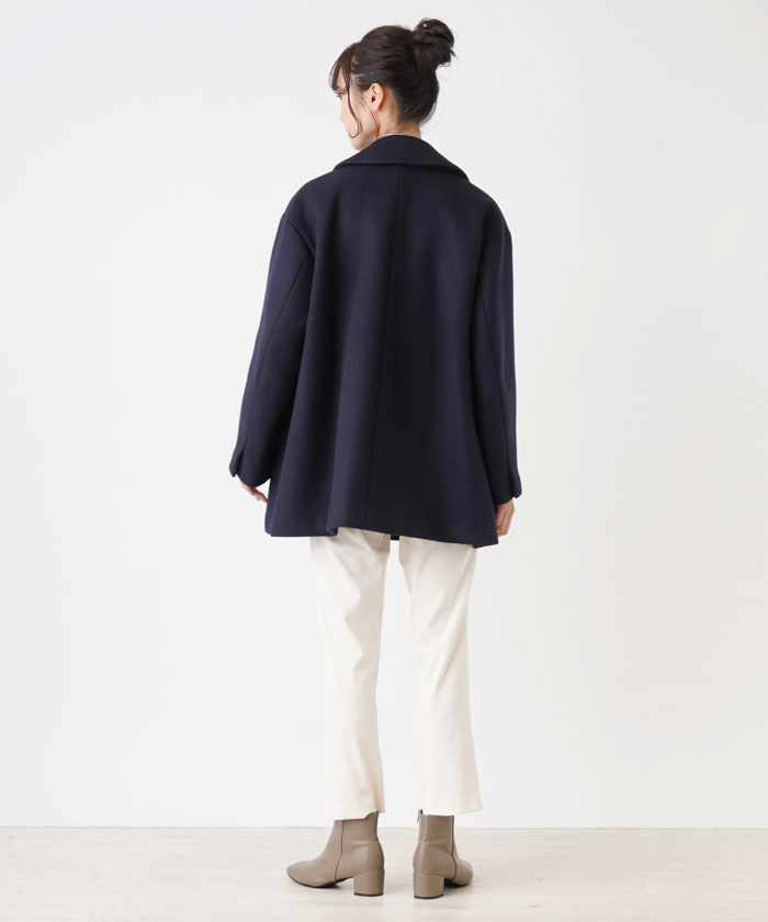 LANVIN en Bleu】フレアPコート -｜en recre（アン レクレ）｜Leilian 