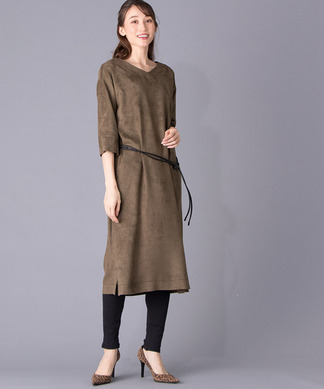 Beatrice コードベルト付vネックワンピース En Recre アン レクレ Leilian Co Ltd Official Online Store