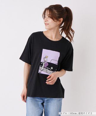 【BEATRICE】刺繍デザイン半袖Tシャツ