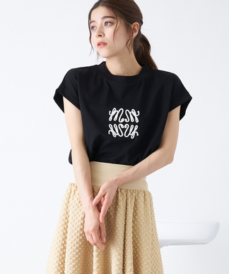 【MARGAUX】刺繍フレンチスリーブTシャツ