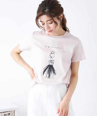 【Nouque】プリントＴシャツ