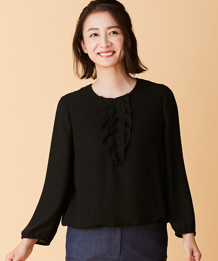 フリルシフォンブラウス Leilian レリアン Leilian Co Ltd Official Online Store