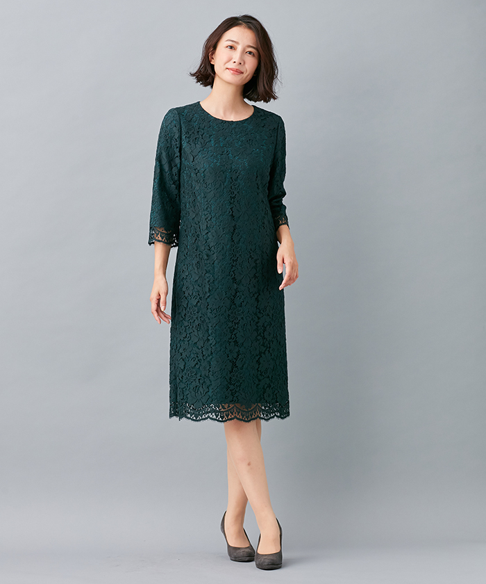 セレモニー 花柄総レースワンピース Leilian レリアン Leilian Co Ltd Official Online Store
