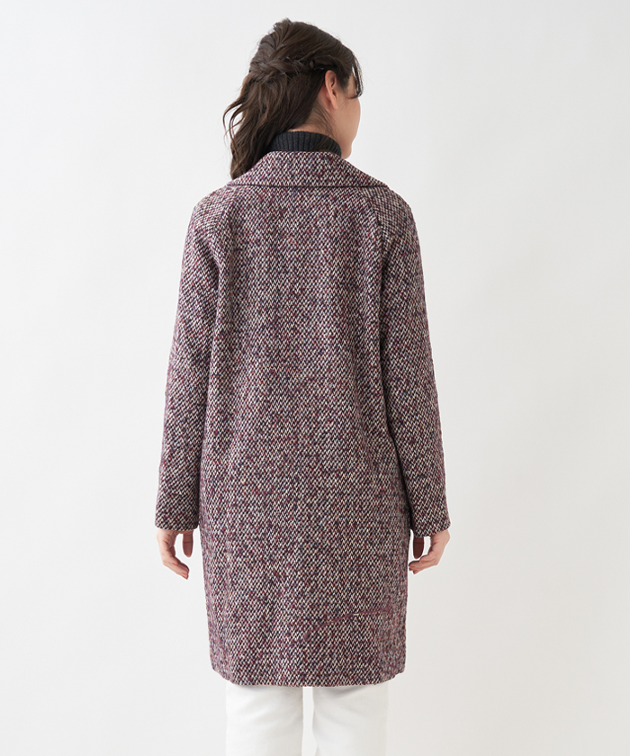 ショップ】 Leilian / レリアン クラシカルツイードコート タカシマヤ
