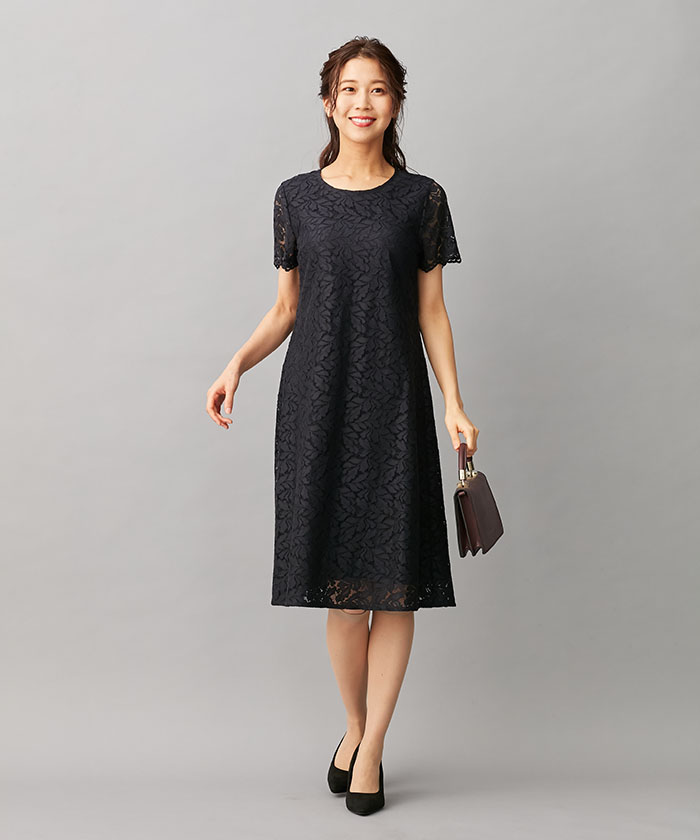 総レース半袖ワンピース Leilian レリアン Leilian Co Ltd Official Online Store