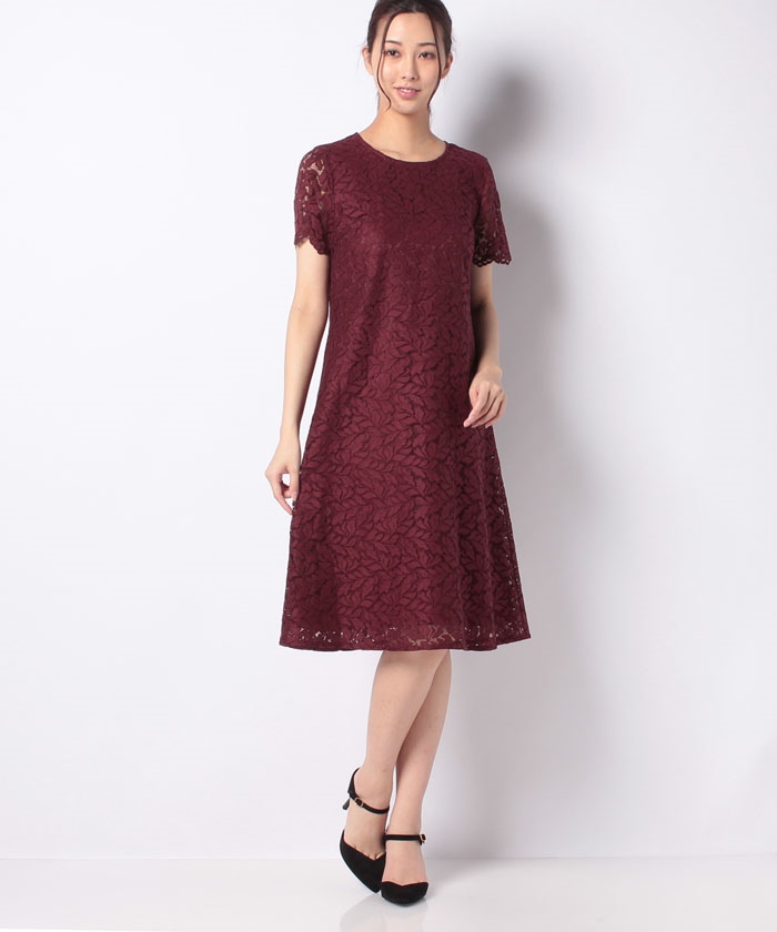 総レース半袖ワンピース Leilian レリアン Leilian Co Ltd Official Online Store