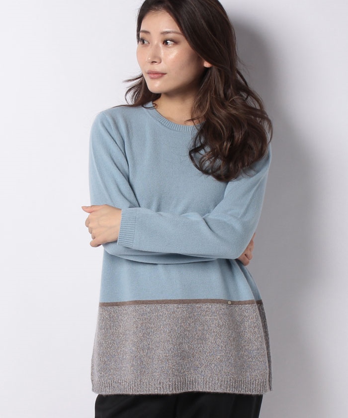カシミヤチュニックセーター -|Leilian(レリアン)|Leilian Co.,LTD